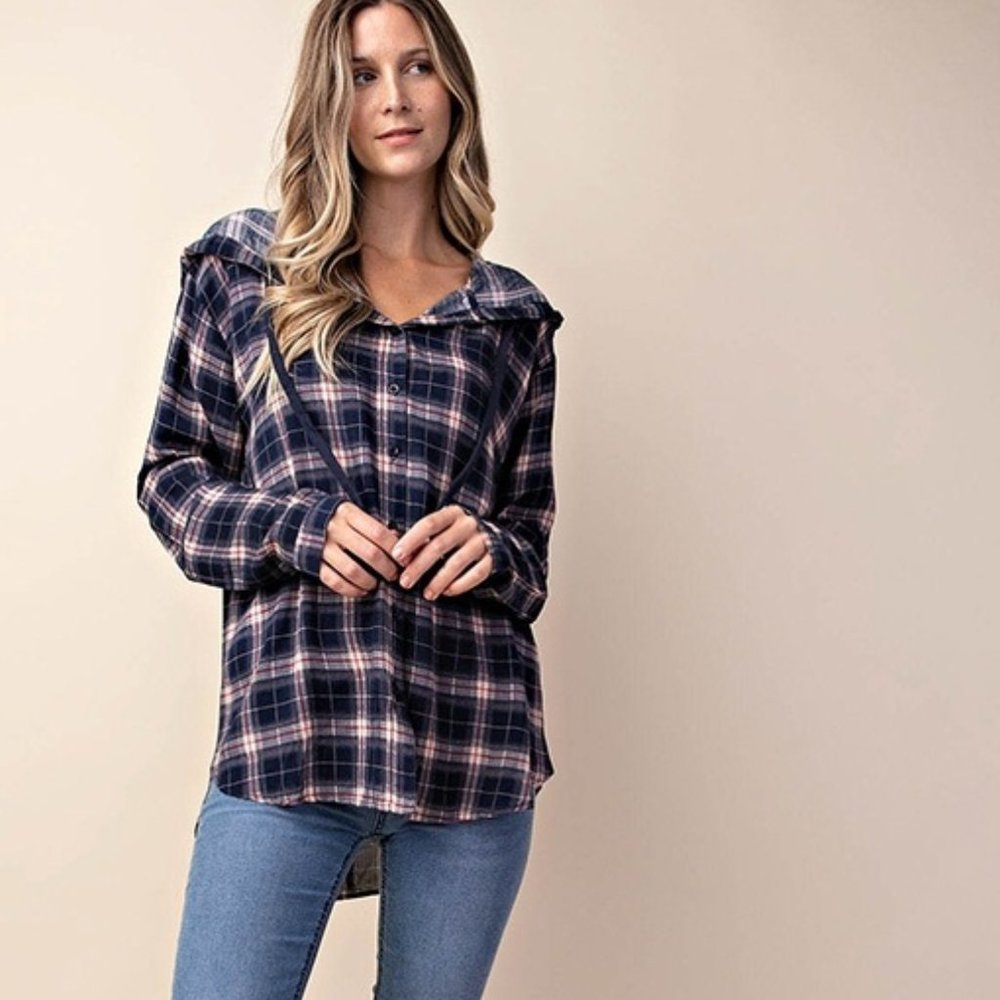 Plaid hoodie
